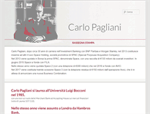 Tablet Screenshot of carlopagliani.com